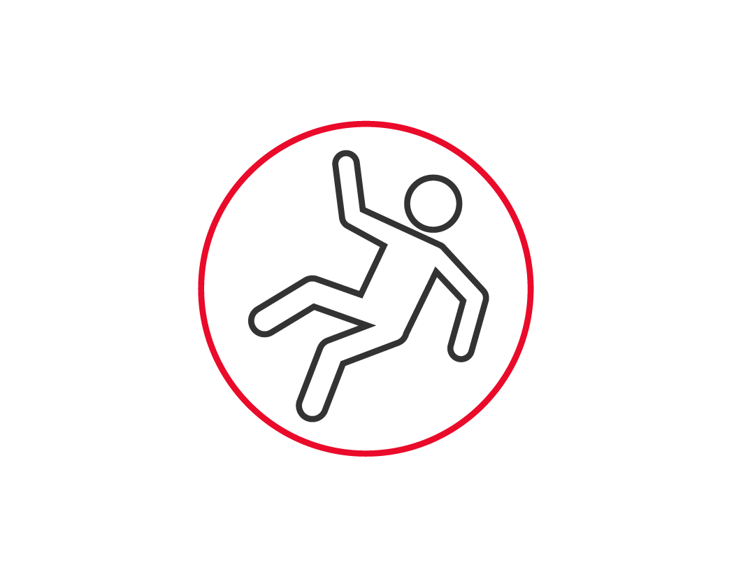 Slip and fall detection icon