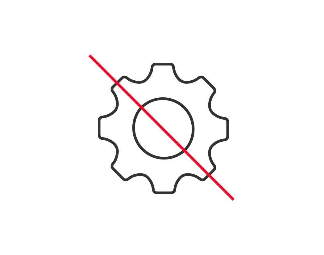 Equipment malfunction detection icon